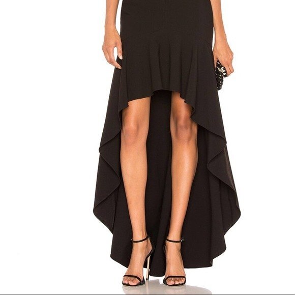 Likely x Revolve Formal Black High Low Jenny Gown Halter Top Women’s 0 - Picture 4 of 12